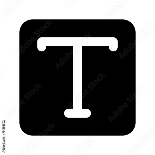 text glyph icon