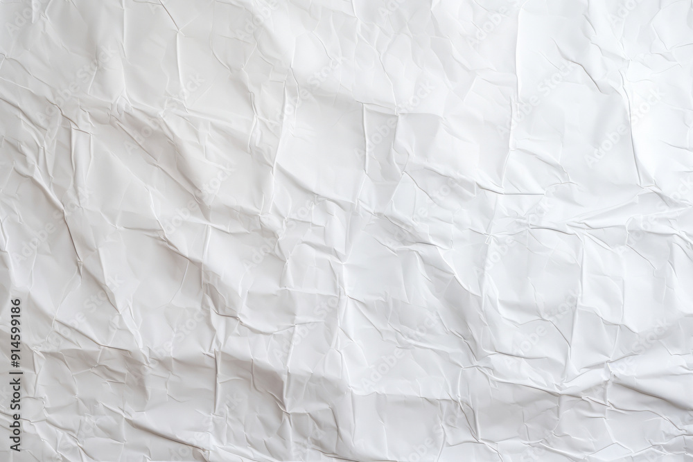 Fototapeta premium Processed collage of crumpled white paper sheet texture. Background for banner, backdrop or texture