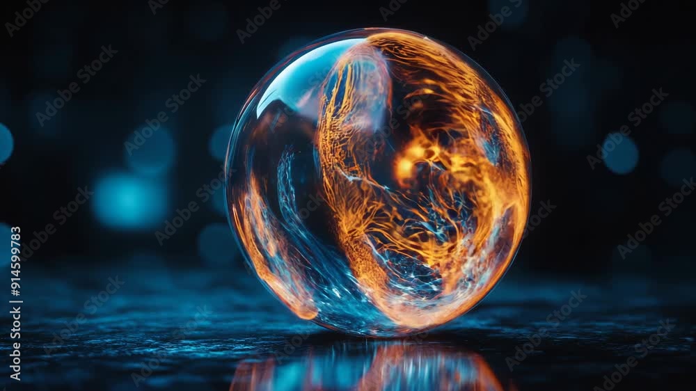 Dark energy sphere with electric tendrils on black background Dark energy sphere with electric tendrils on black background