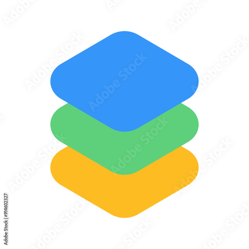 layer flat icon