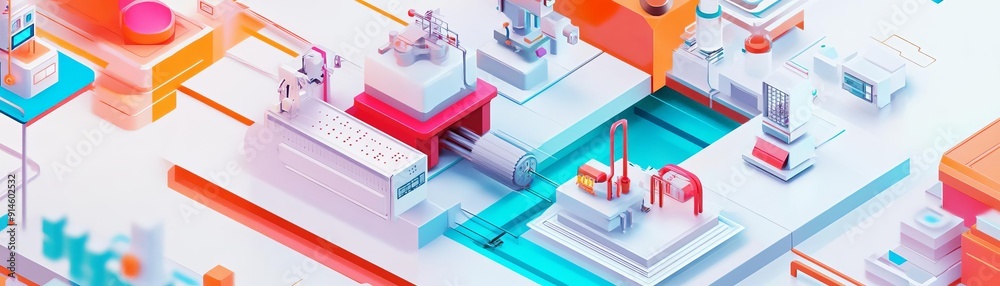 An illustration of a futuristic 3D printing lab creating complex structures, highlighting the potential of additive manufacturing An illustration of a futuristic 3D printing lab creating complex structures, highlighting the potential of additive manufacturing