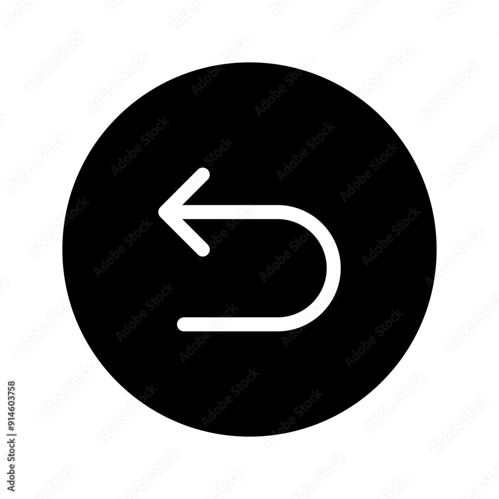 undo glyph circular icon undo glyph circular icon