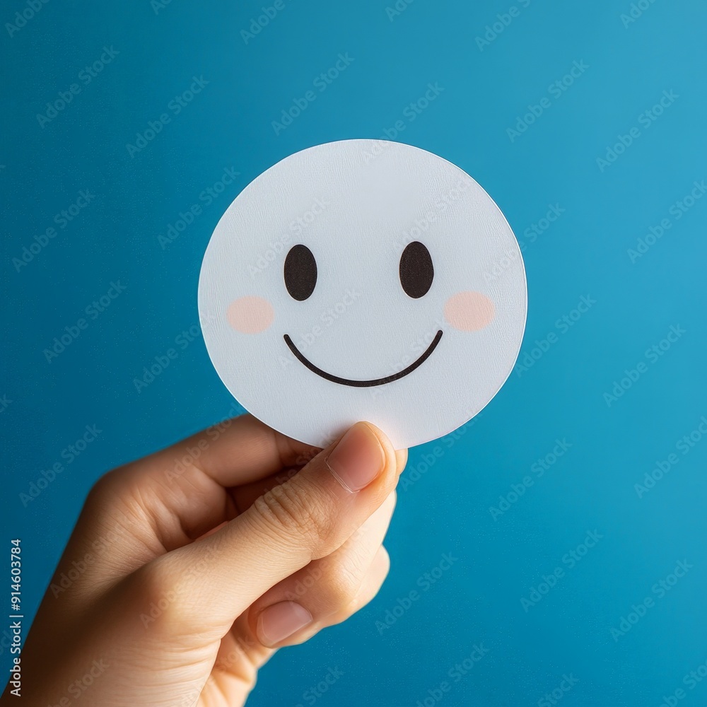 Embracing Happiness with a Symbolic Smiling Face
