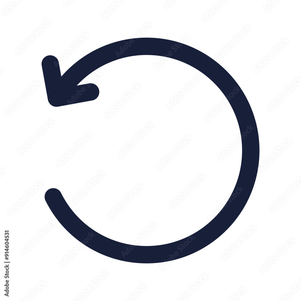 rotate flat line icon rotate flat line icon