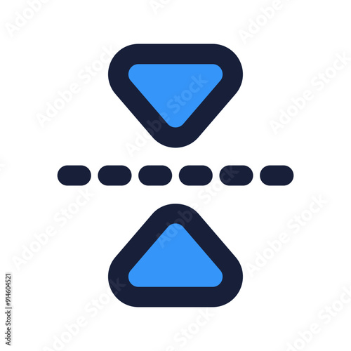 reflect flat line icon