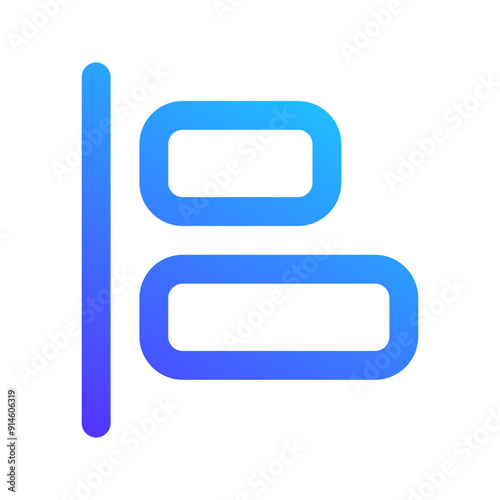 align left gradient icon