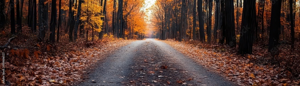Autumn stroll, vibrant colors, scenic route, dynamic action, inviting Autumn stroll, vibrant colors, scenic route, dynamic action, inviting