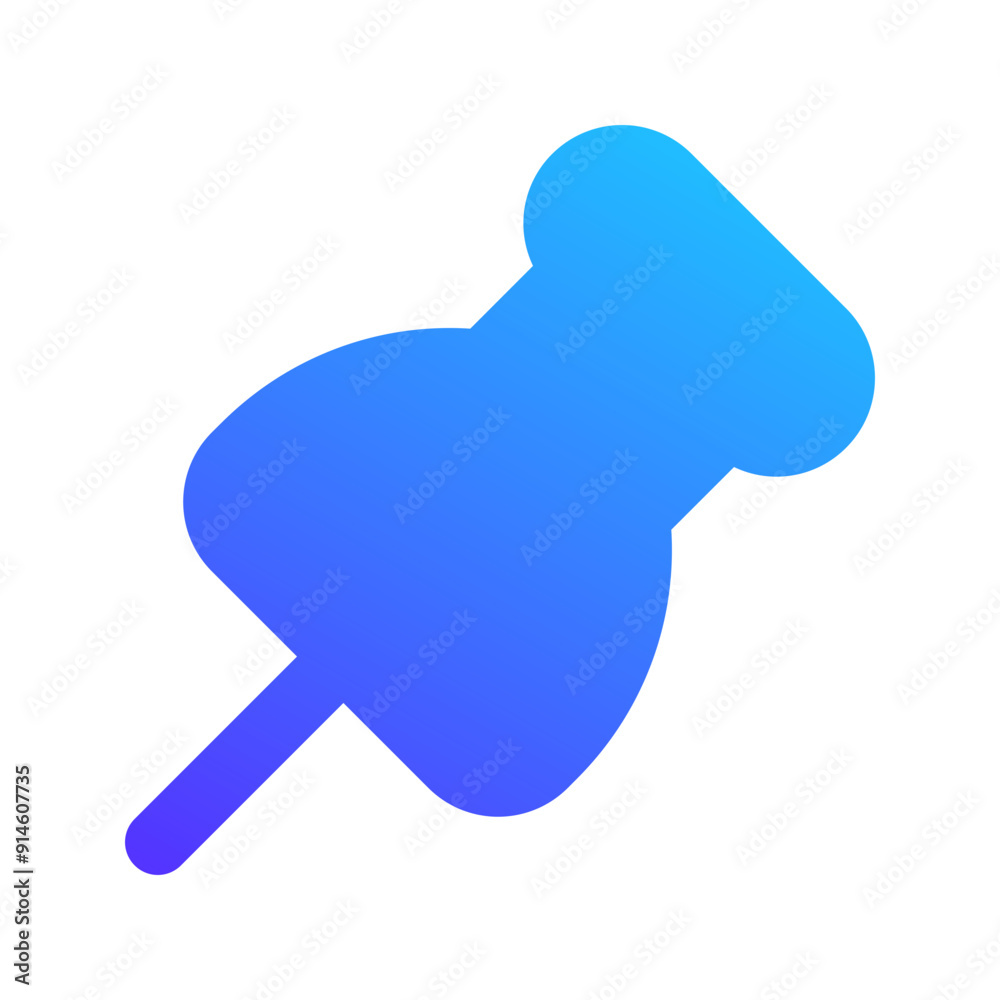 push pin gradient fill icon