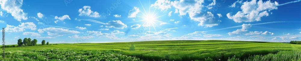 Obraz premium Sunny Meadow Landscape