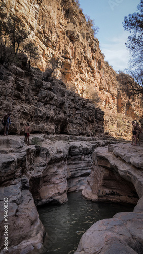 The landscape of Paradise Valley in Morocco