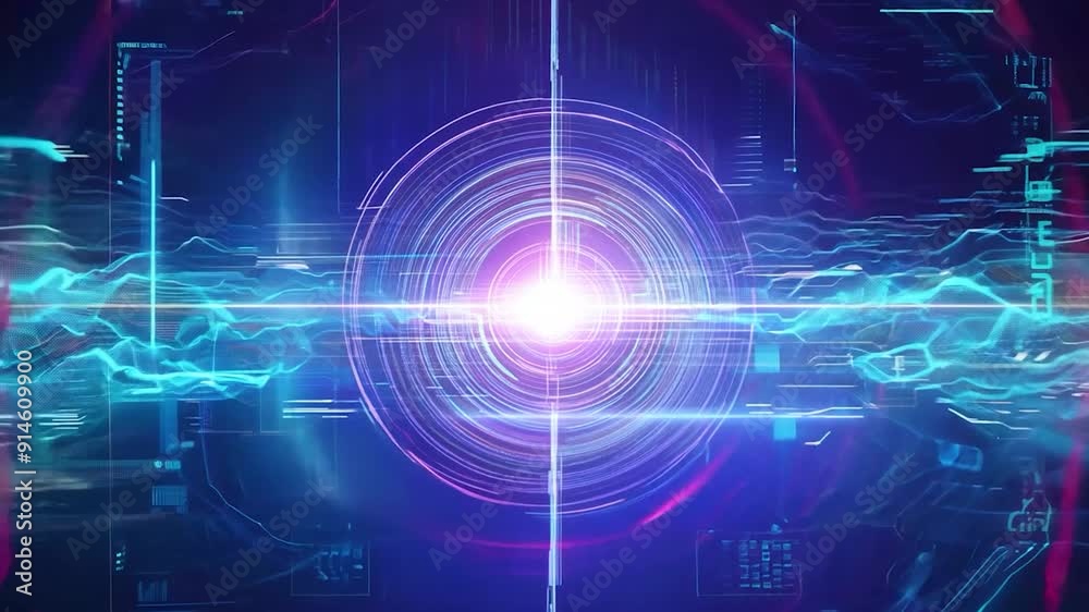 Flowing abstract digital information through a complex network symbolizes artificial intelligence's power and potential Flowing abstract digital information through a complex network symbolizes artificial intelligence's power and potential