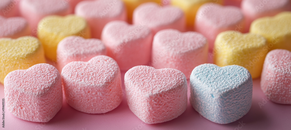 Pastel Marshmallow Texture Close-up Pastel Marshmallow Texture Close-up