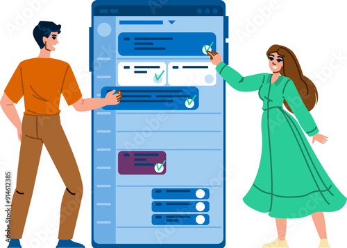 planner time management app vector. calendar tasks, goals focus, efficiency organization planner time management app character. people flat cartoon illustration