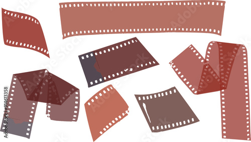 old grunge distorted filmstrip textured burnt bleached highlights on 35mm negative films