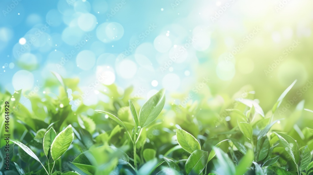 Concept for World Environment Day: Blurred green and blue sky background Concept for World Environment Day: Blurred green and blue sky background