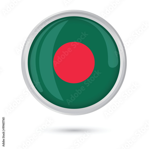 Bangladesh flag vector graphic illustration round button glossy shining 3D independence day 26 March celebration, poster, flyer, banner, sticker, badge, cover, social media isolated white background Free Download Bangladesh flag vector graphic illustration round button glossy shining 3D independence day 26 March celebration, poster, flyer, banner, sticker, badge, cover, social media isolated white background - GFXLoad