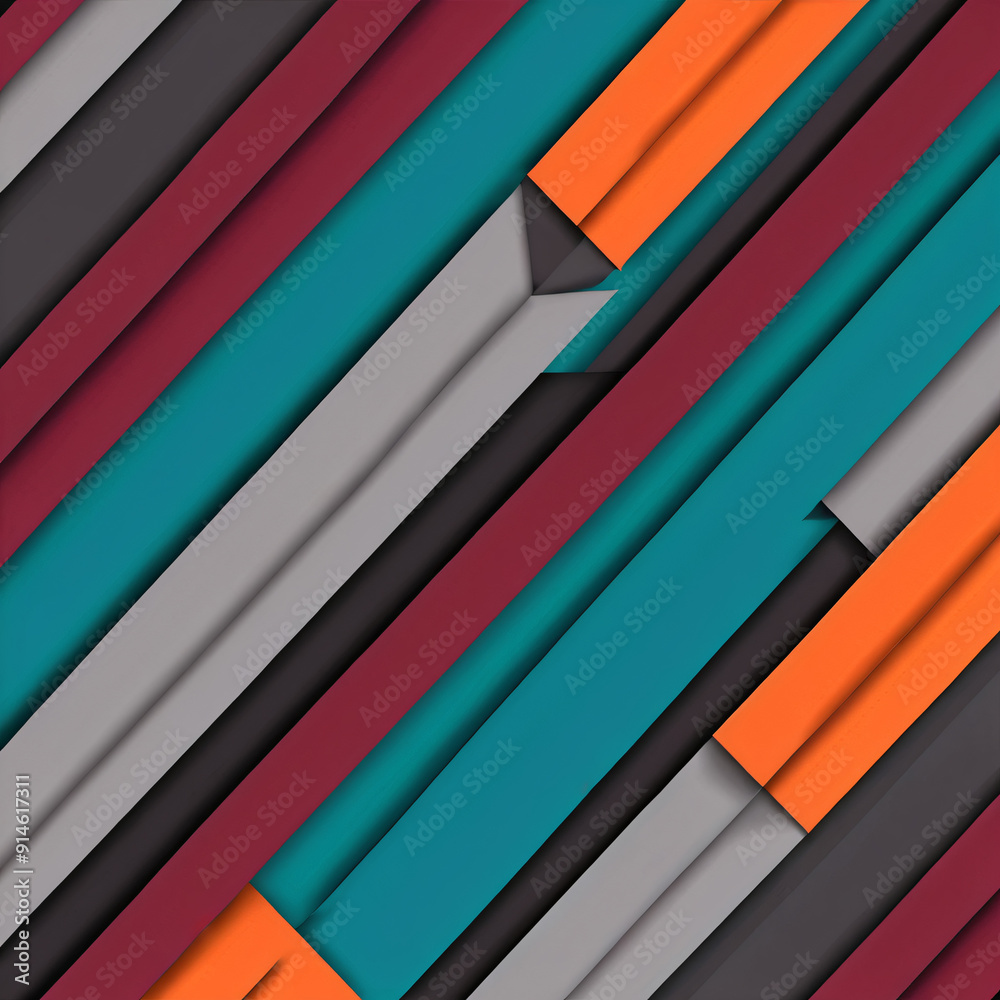 Obraz premium A bold abstract design with sharp angles and contrasting colors