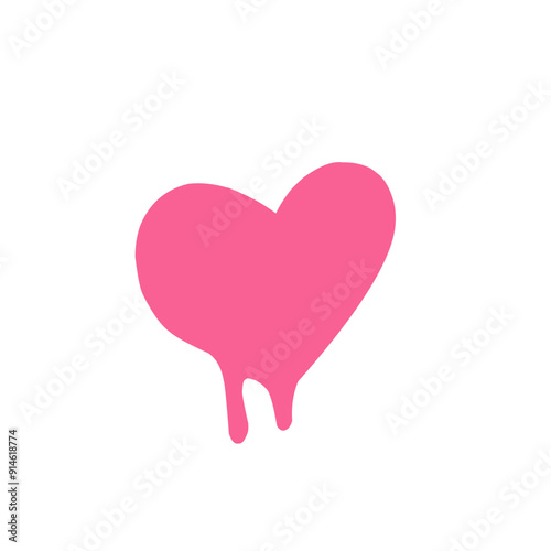 melting heart vector icon