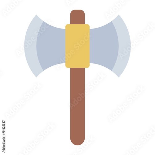 Axe icon representing a medieval tool and weapon.