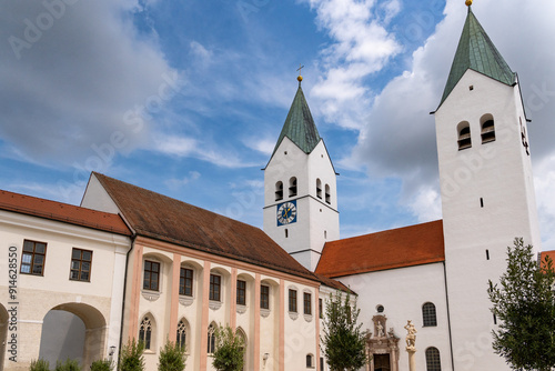 Freising, Bavaria, Germany. Dom St. Maria und St. Korbinian (Saint Mary and Corbinian Cathedral) was the cathedral church and bishop's seat of the former diocese of Freising photo