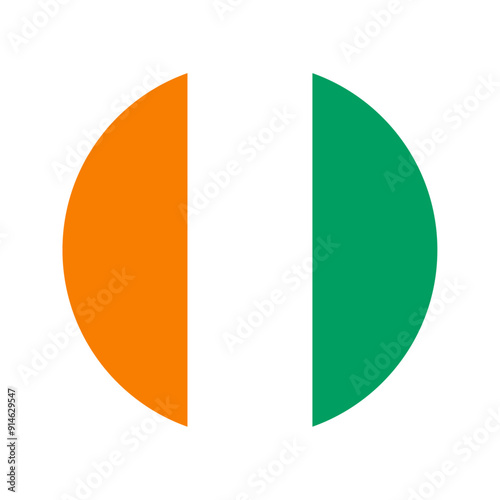 Free Download Round Ivory Coast flag icon - GFXLoad