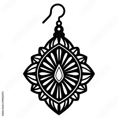 
Earring Laser Cut File, Earring SVG 


