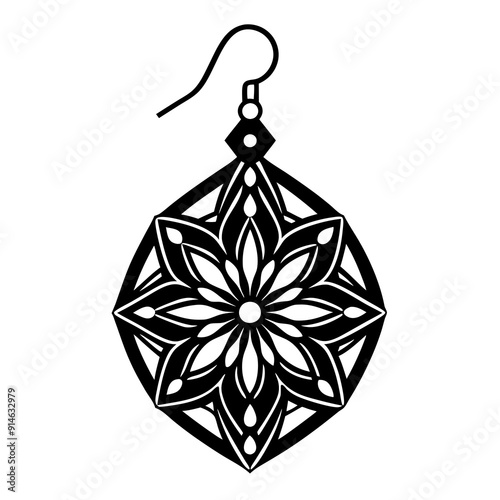 
Earring Laser Cut File, Earring SVG 


