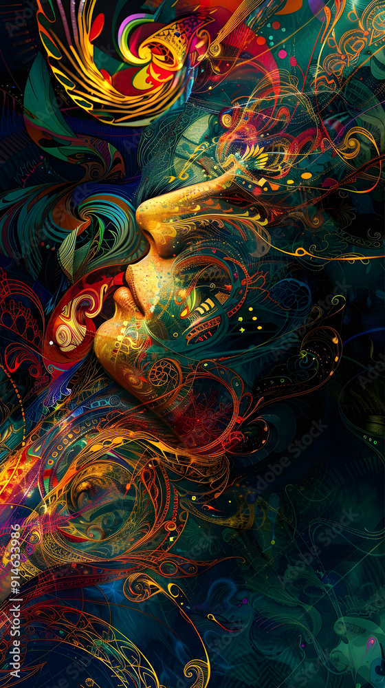 Vibrant Abstract Photo Overlay: A Harmonious Blend of Art and Reality for Creative Projects Vibrant Abstract Photo Overlay: A Harmonious Blend of Art and Reality for Creative Projects