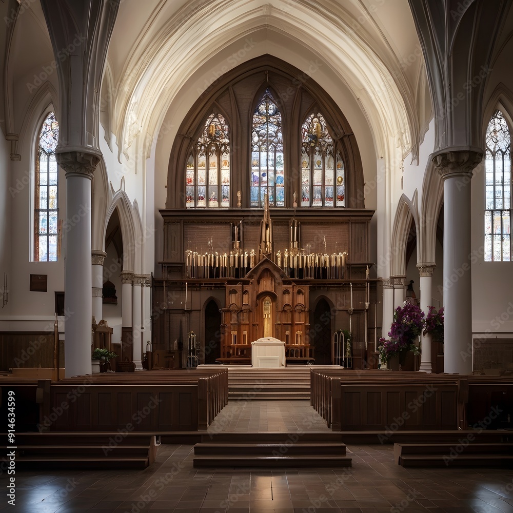 Fototapeta premium Classic Church interior