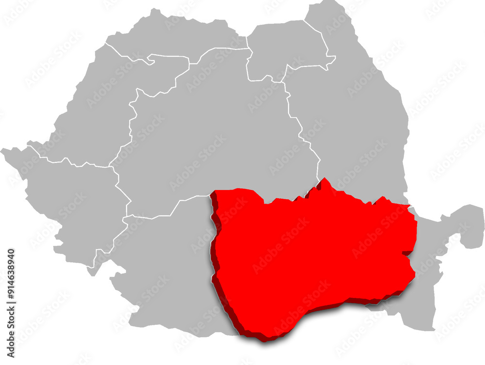 muntenia map ADMINISTRATIVE DIVISIONS of ROMANIA 3d isometric map muntenia map ADMINISTRATIVE DIVISIONS of ROMANIA 3d isometric map