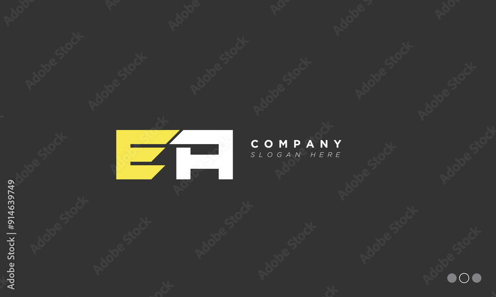 EA Alphabet letters Initials Monogram logo AE, E and A EA Alphabet letters Initials Monogram logo AE, E and A