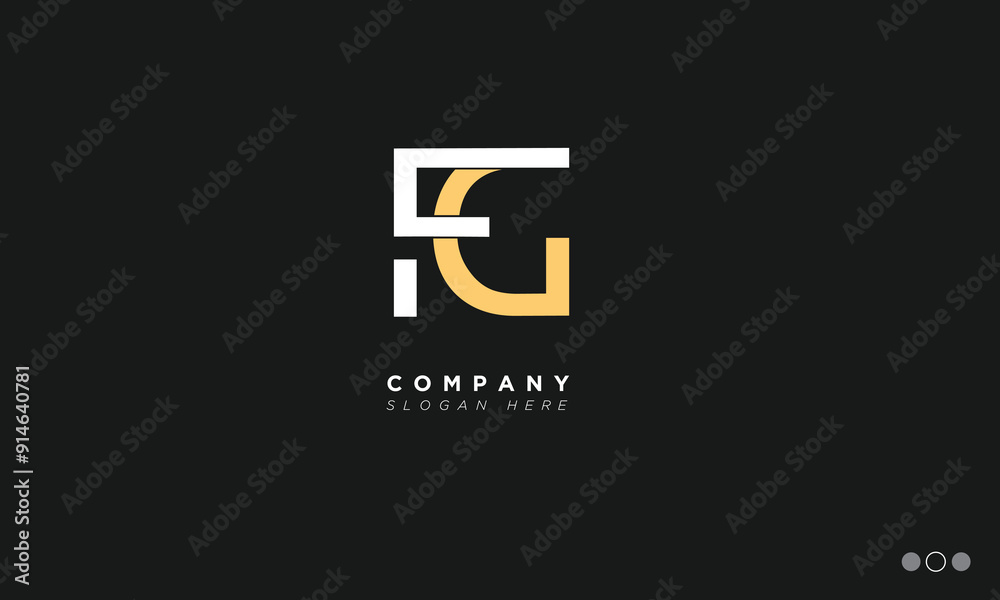 FG Alphabet letters Initials Monogram logo FG Alphabet letters Initials Monogram logo