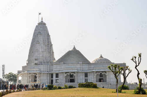 Birla Mandir marble temple - Jaipur, Rajasthan, India photo