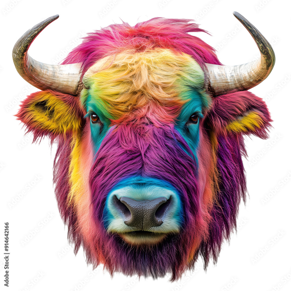 Musk Ox (Ovibos moschatus), transparent background Musk Ox (Ovibos moschatus), transparent background