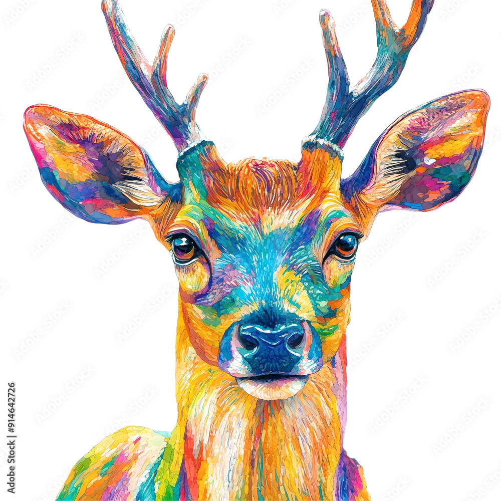 Sambar Deer (Rusa unicolor), transparent background Sambar Deer (Rusa unicolor), transparent background