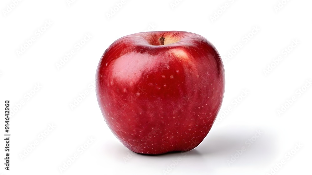 Fresh red apple on white background Fresh red apple on white background