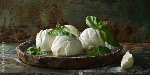 delicious bocconcini cheese  photo