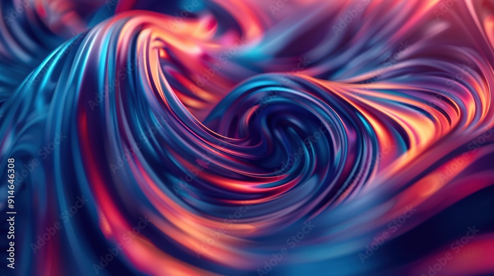 colorful swirling abstract pattern in blue And red colorful swirling abstract pattern in blue And red