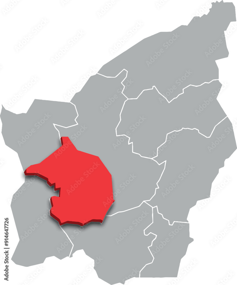 SAN MARINO municipality map ADMINISTRATIVE DIVISIONS of SAN MARINO 3d isometric map SAN MARINO municipality map ADMINISTRATIVE DIVISIONS of SAN MARINO 3d isometric map