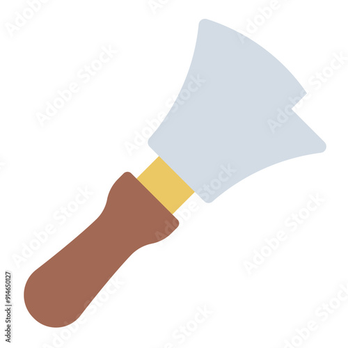 Edge iron tool used by shoemakers for shaping and smoothing edges.