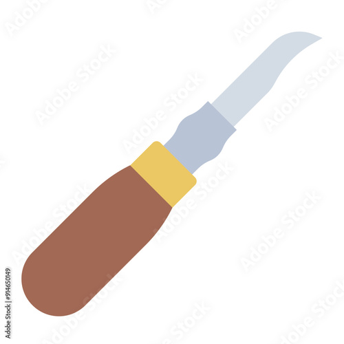 Clicking knife tool used by shoemakers for cutting leather.