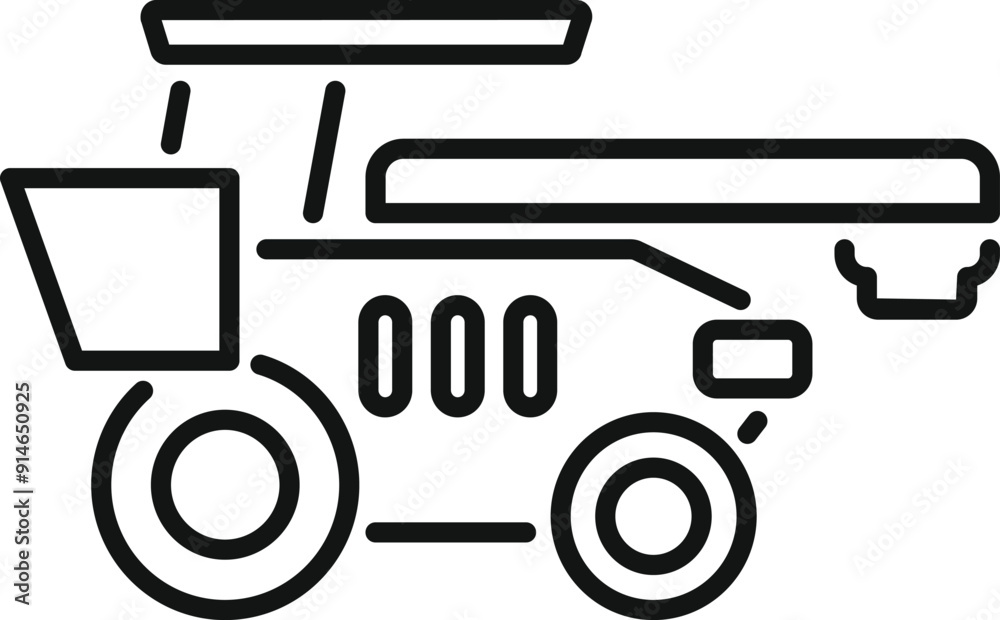 Combine harvester is harvesting grain in a field Combine harvester is harvesting grain in a field