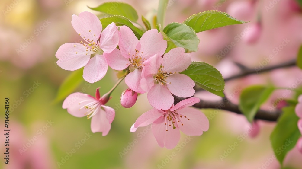 Delicate Pink Blossoms in Spring Delicate Pink Blossoms in Spring