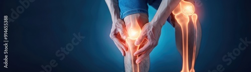 Image of a person experiencing knee pain, highlighting joint discomfort and the importance of mobility and health.