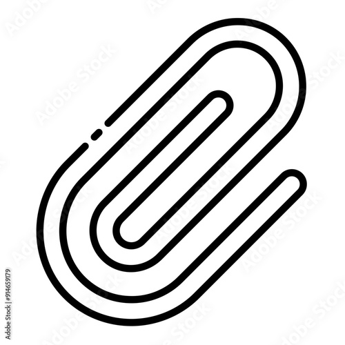 Icon for attaching files or documents to emails or messages.