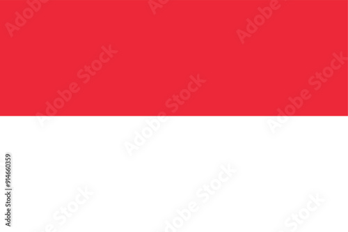 Free Download Flag of Indonesia. The Indonesian flag is red and white. State symbol of the Republic of Indonesia. Isolated vector illustration. - GFXLoad