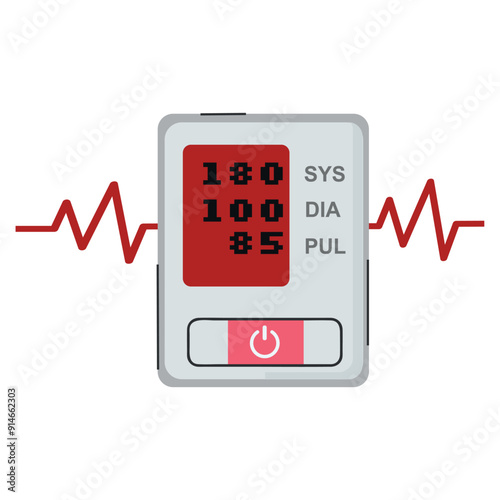 High blood pressure icon clipart avatar logtotype isolated vector illustration