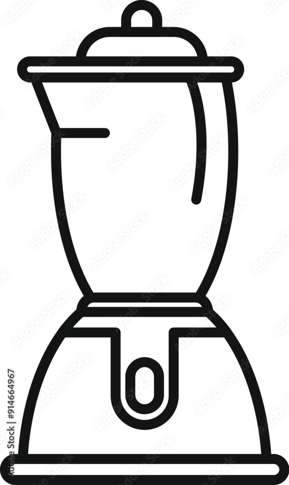 Simple line icon of a blender, perfect for representing making smoothies or other blended drinks Simple line icon of a blender, perfect for representing making smoothies or other blended drinks