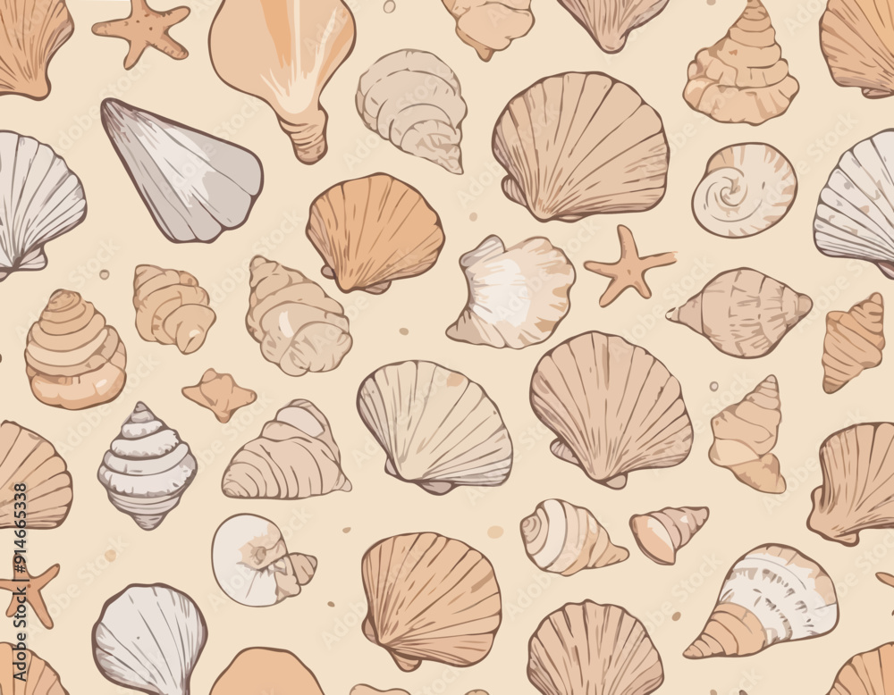 Seashell sea vector isolated hand drawing sketch beige
Seashell sea vector isolated hand drawing sketch beige