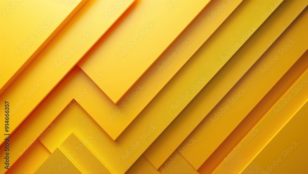 Obraz premium Abstract Yellow Geometric Pattern